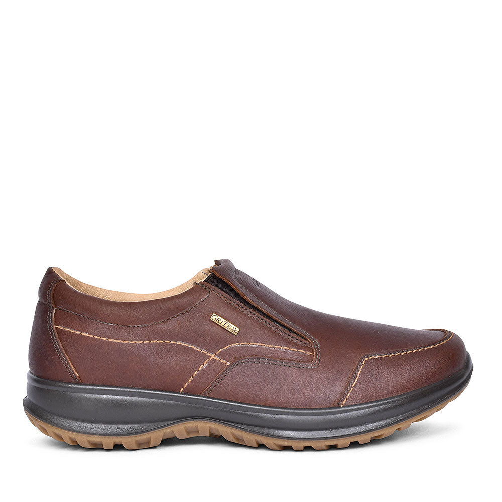 GRISPORT Melrose Slip On Walking Shoes for Men in BROWN