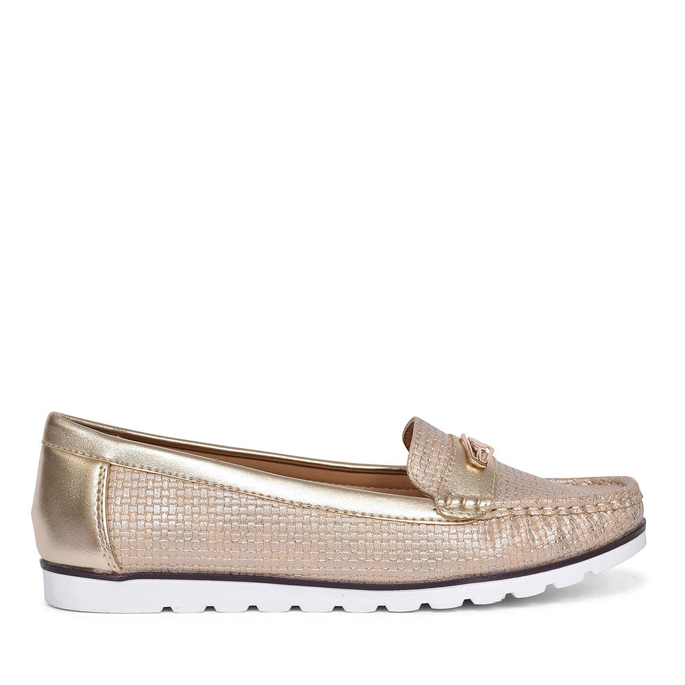 LUNAR SINTRA CASUAL LOAFERS FOR LADIES in GOLD