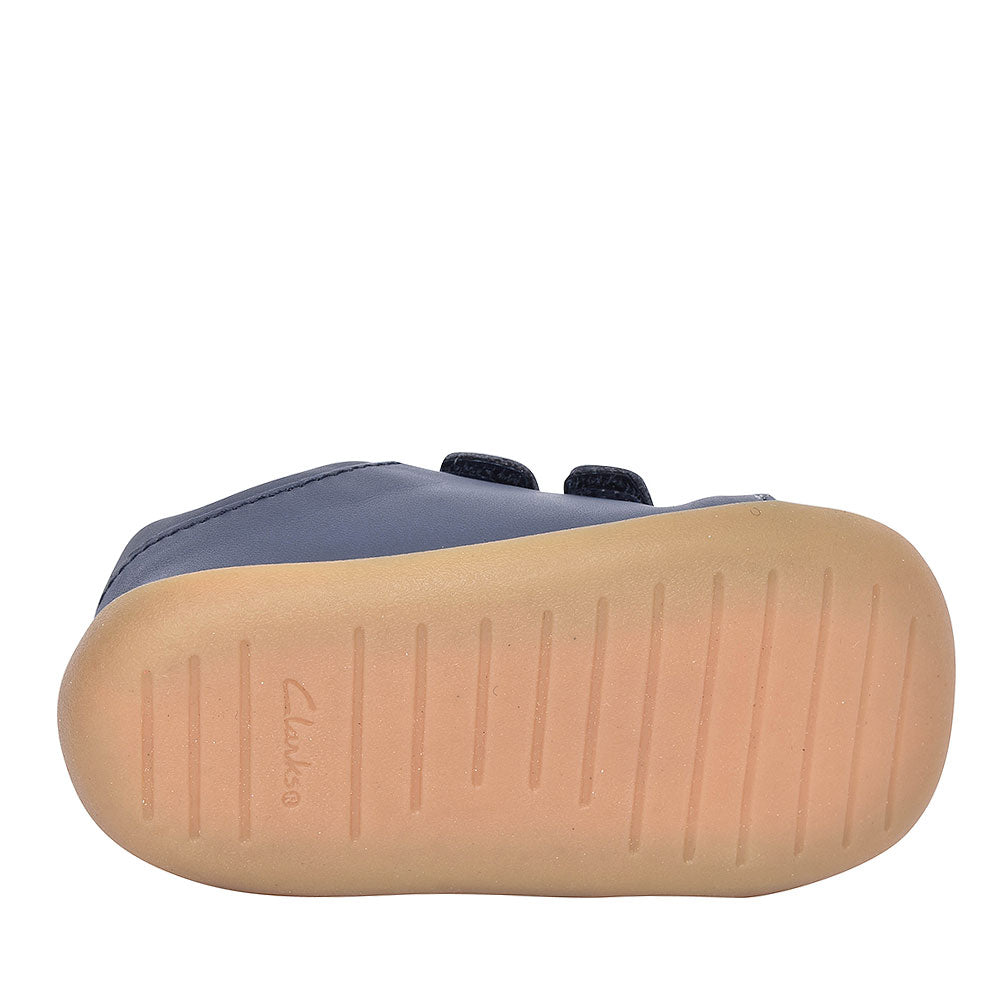 Boys Pre-walker Roamer Craft Navy Leather Shoe In Kids F Fit