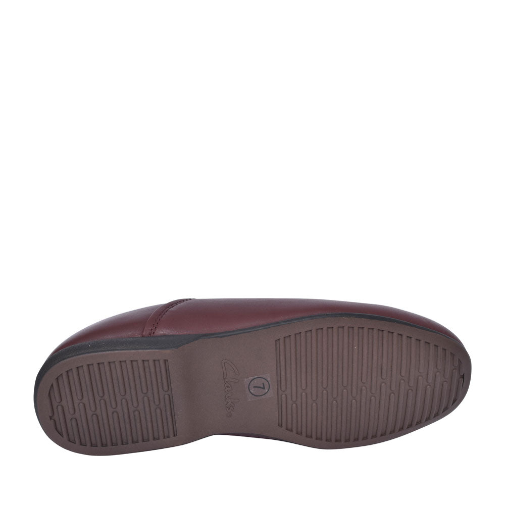 Harston Elite Leather G Fit Slipper For Men In Burgandy