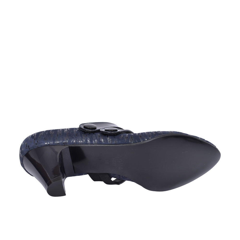 Ladies 5536 G-fit Mary Jane Court Shoe In Navy