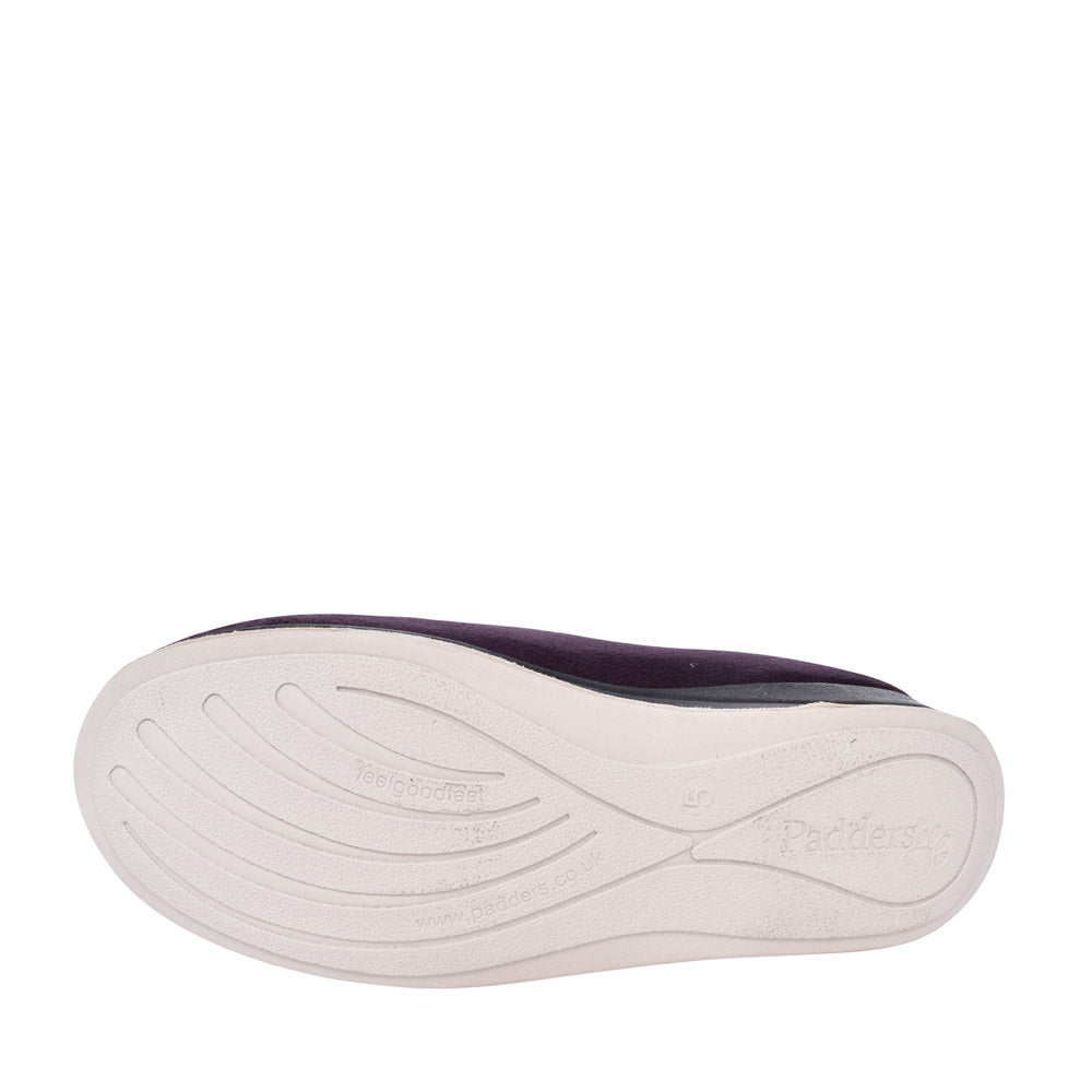 Ladies 424n Hug Wide Fit Slipper In Purple
