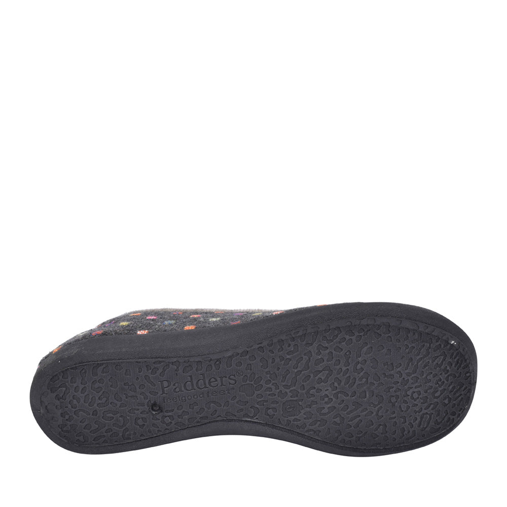 Ladies Albertine 3274 Pump Slipper In Dark Grey