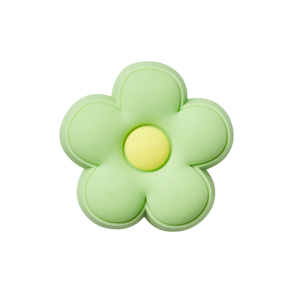 Green Flower Single Jibbitz Charm In Green