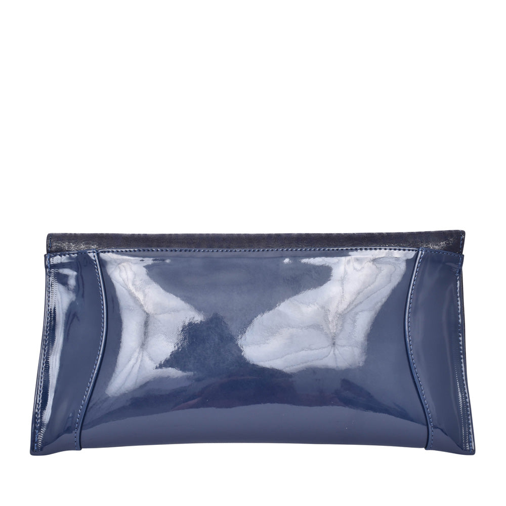 Ladies 0002-p Clutch Bag In Navy