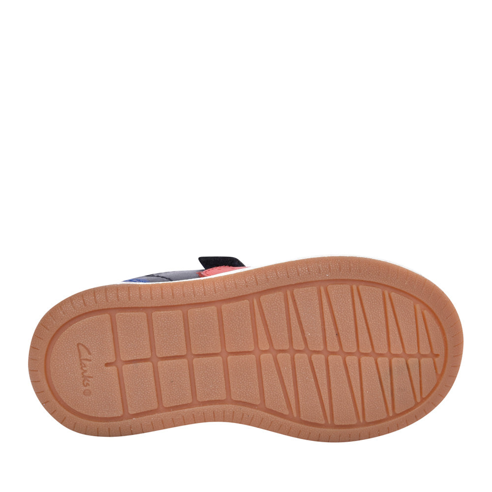 Boys Fawn Family T Navy Combi Velcro Shoe In Kids G Fit