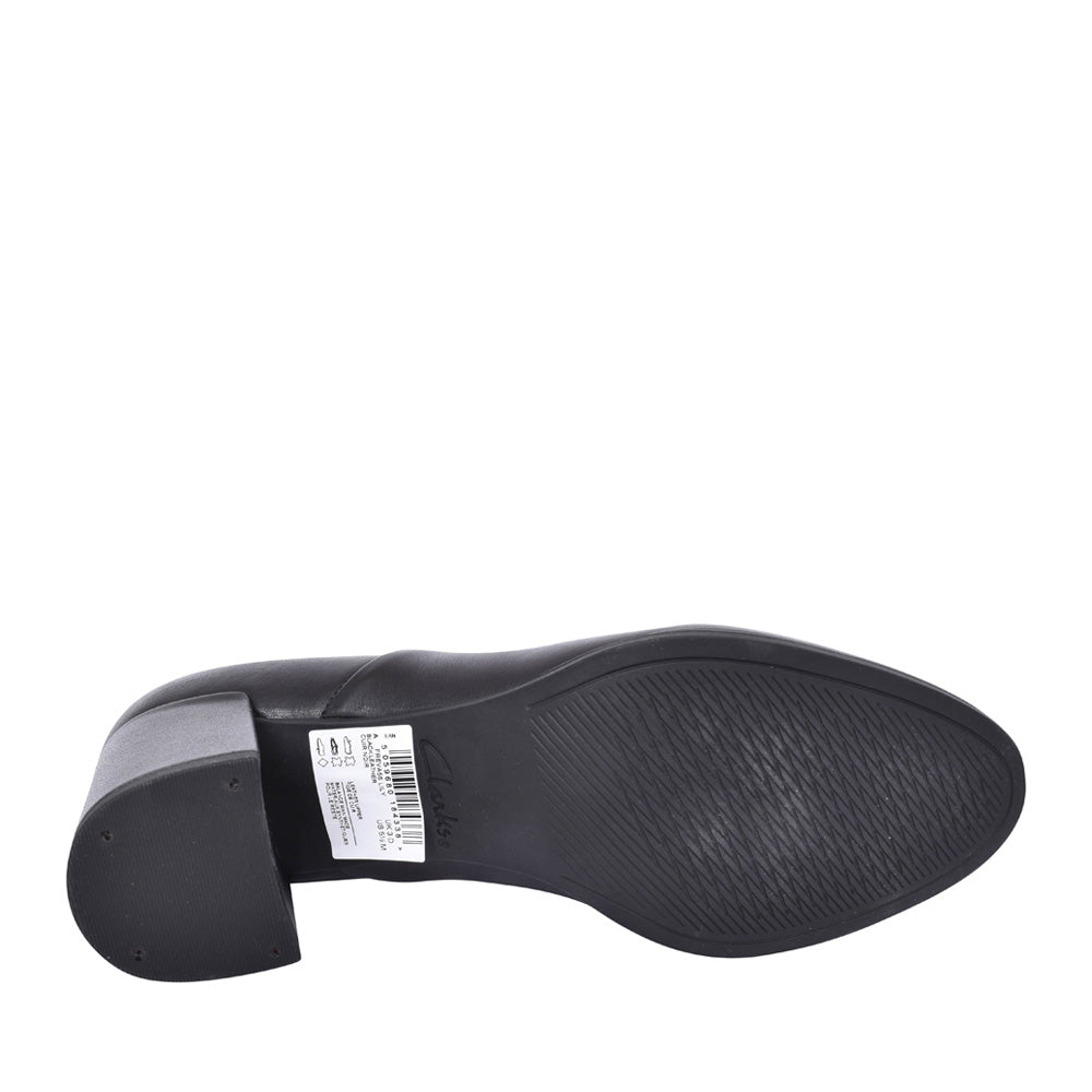 Ladies Freva55 Lily Leather D-fit Court Shoe In Black