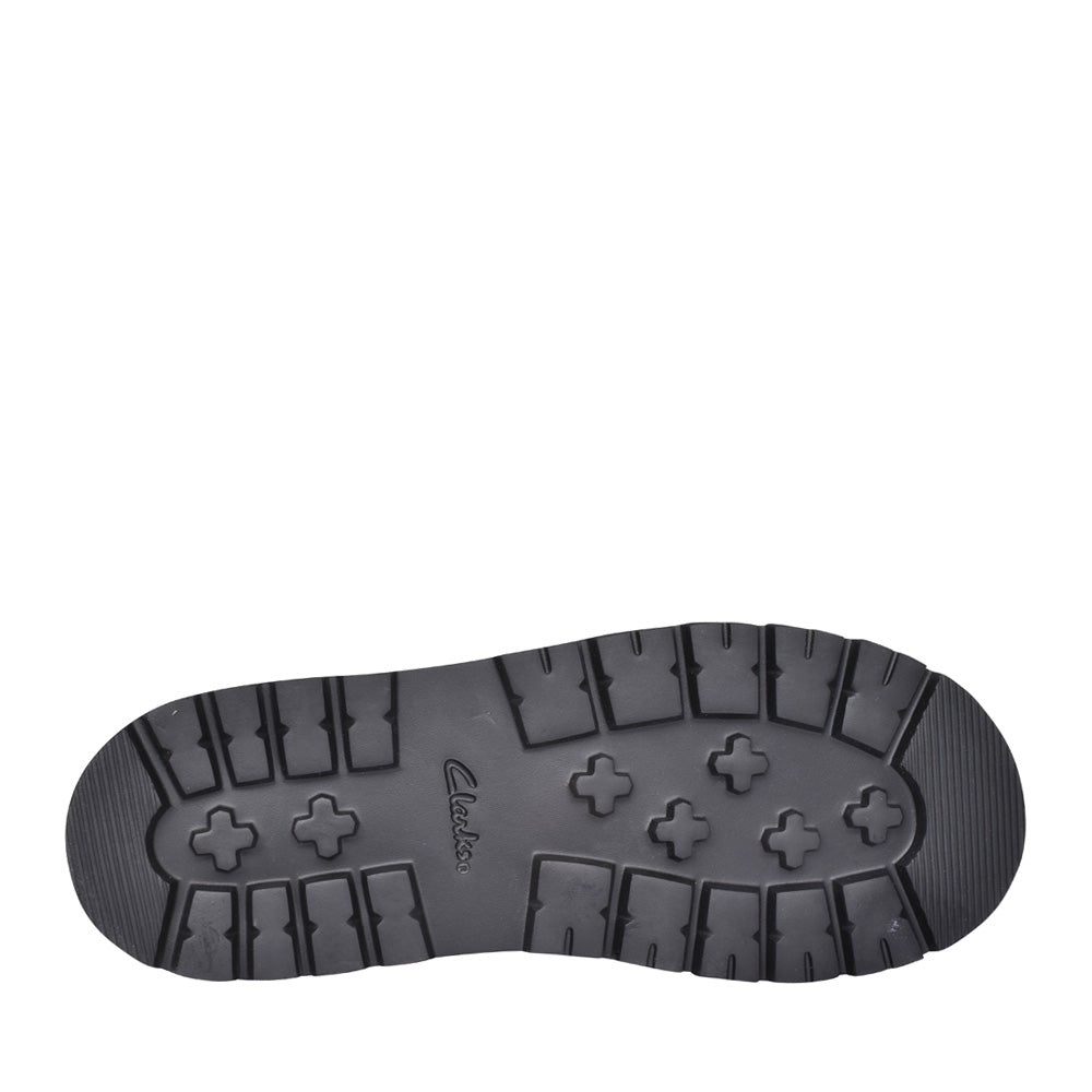 Ladies Orianna Over Leather D-fit Platform Sandal In Black