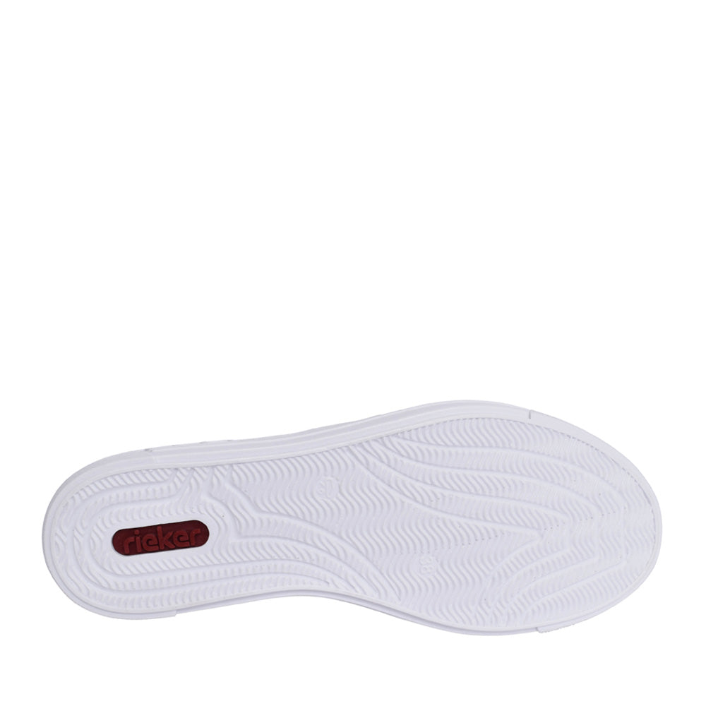 Ladies L8802 Laced Trainer In White