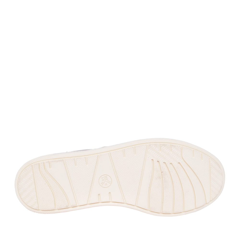 Ladies 8-23660 Laced Trainer In Champagne