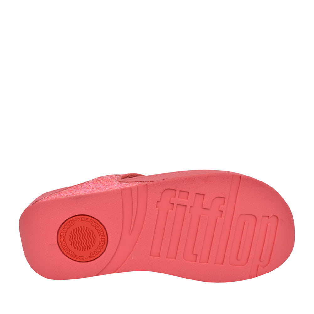 Ladies X03-b09 Lulu Glitter Toe Post Sandal In Coral