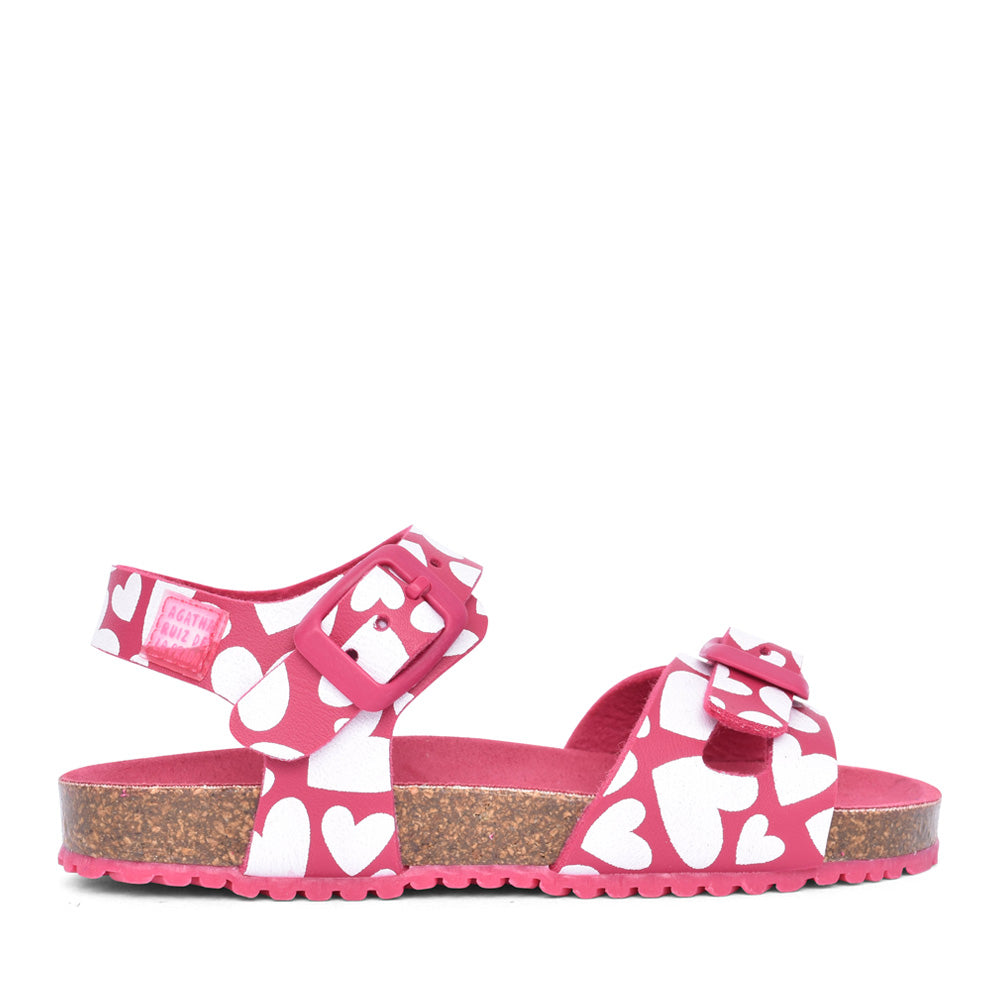 Girls 242941 Velcro Sandal In Fuchsia