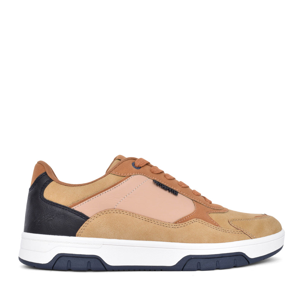 Mens Willemse Laced Trainer In Tan
