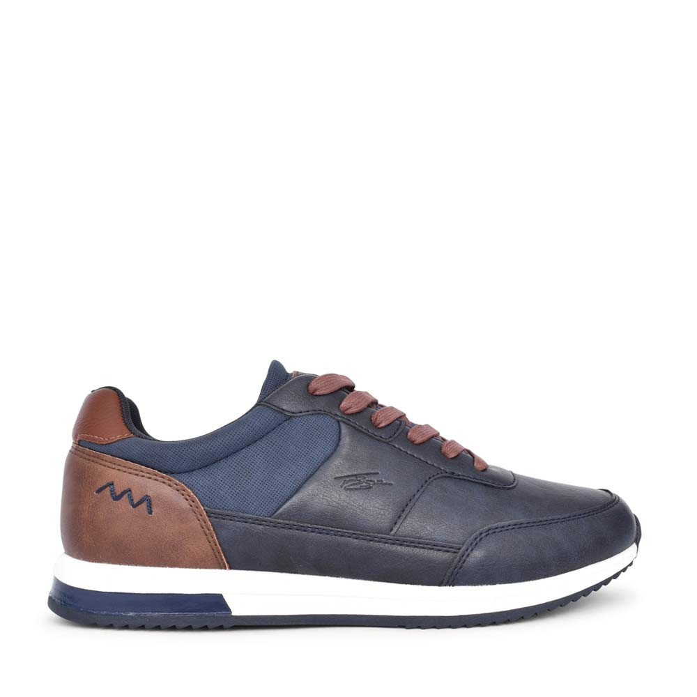 Mens Retallick Laced Trainer In Navy