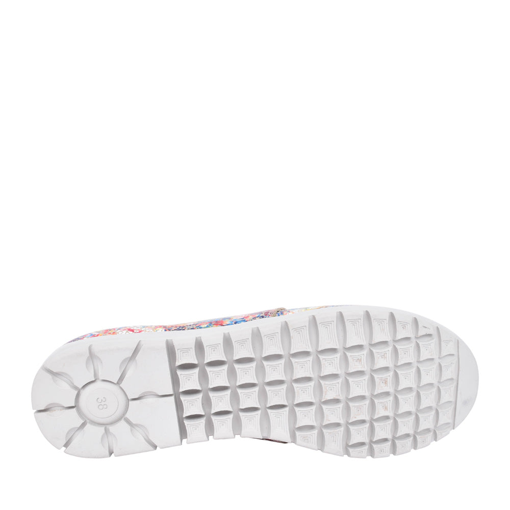 Ladies Sarah A7245 Laced Shoe In Multi-colour
