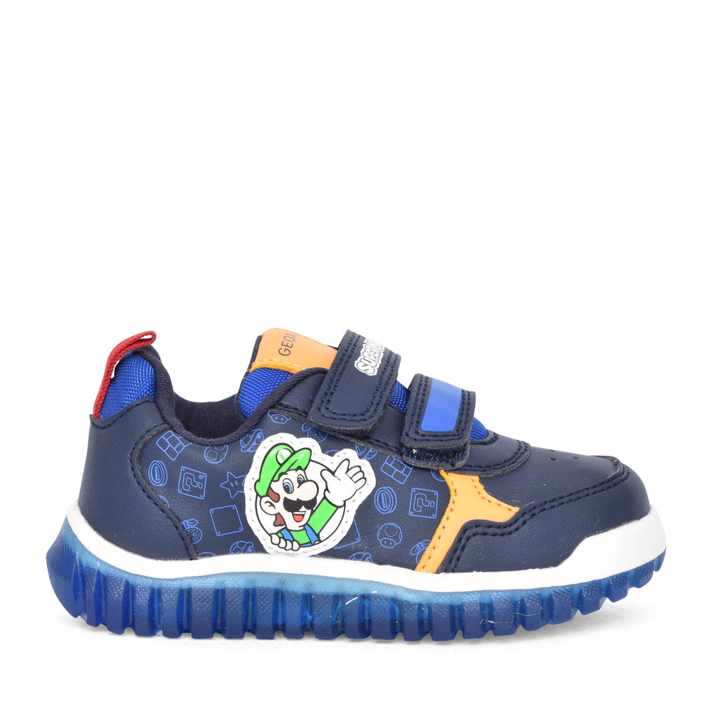 Boys B465zc B Lightyloo Velcro Trainer In Navy