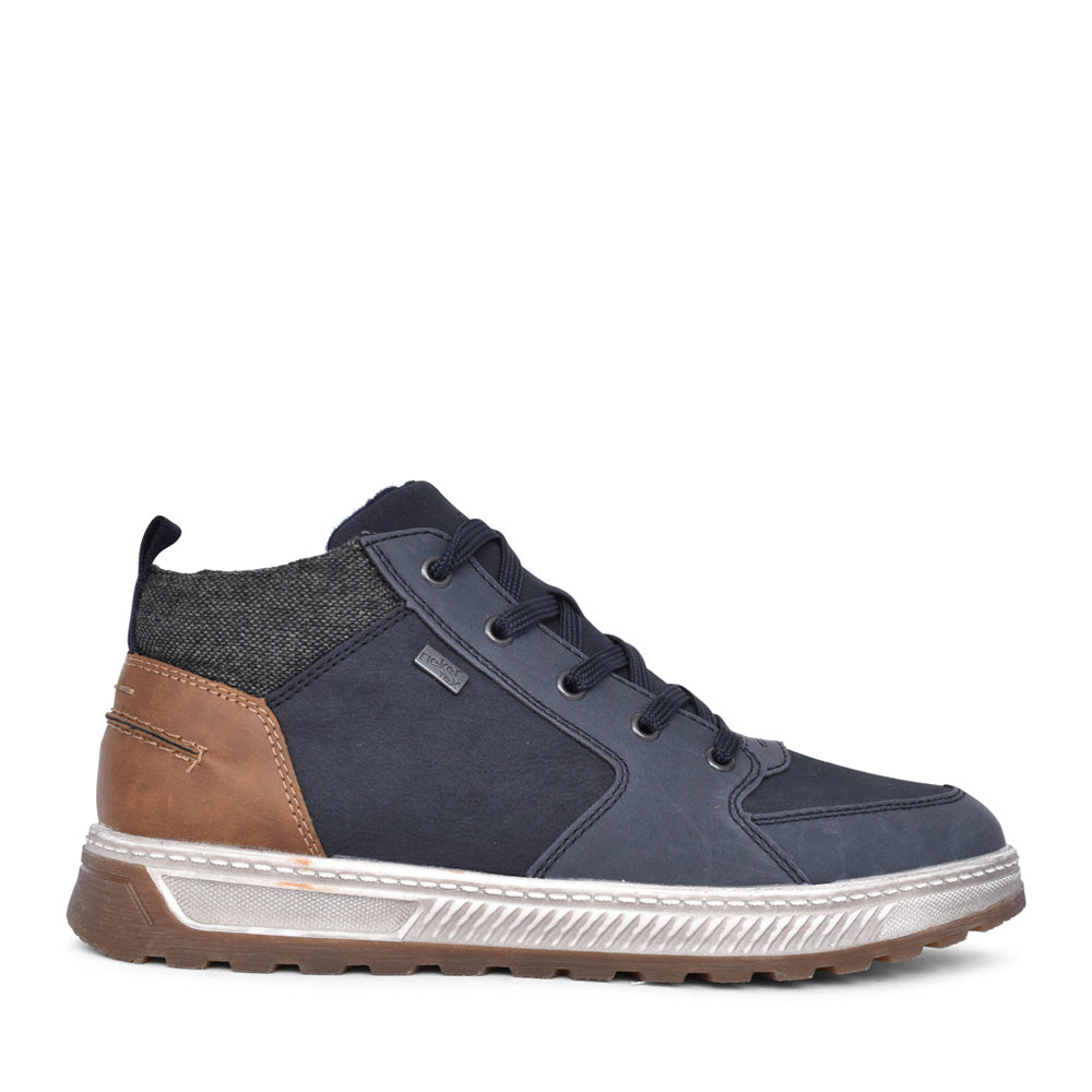 Mens 37011 Tex Laced Ankle Boot In Blue