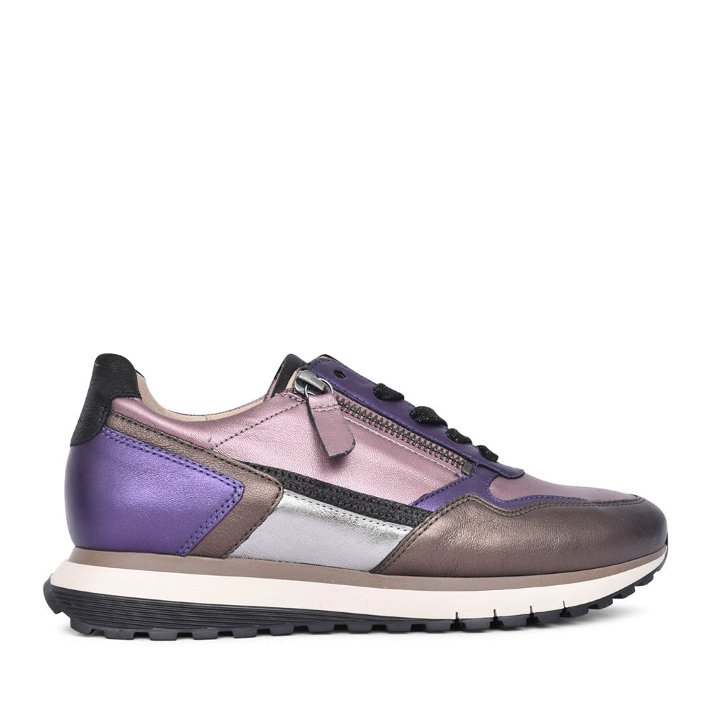 Ladies 56.378 Hollywell Laced Trainer In Purple