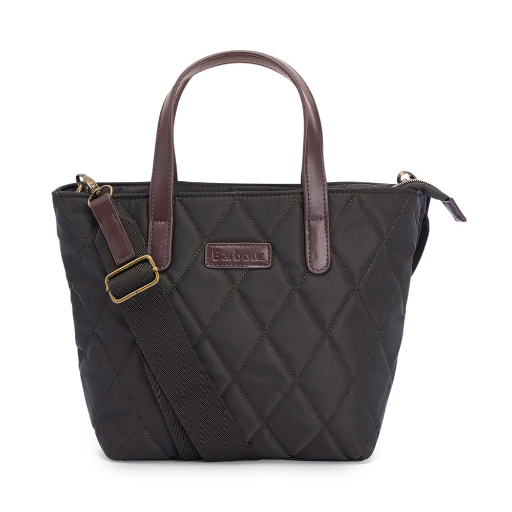Ladies Lba0431 Mini Quilted Tote Bag In Olive