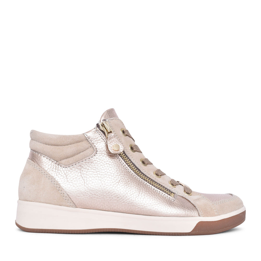 Ladies 12-24499 Rom Laced Ankle Boot In Metallic