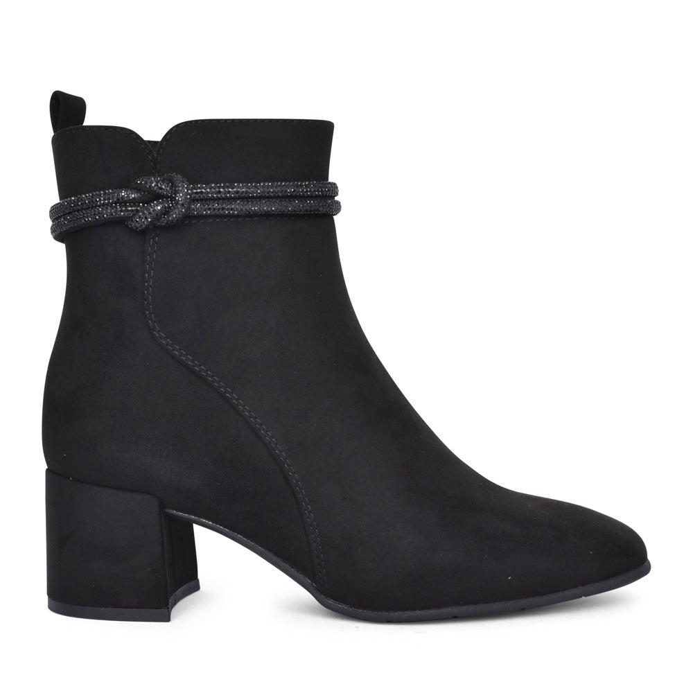 Ladies 2-25389 Ankle Boot In Black