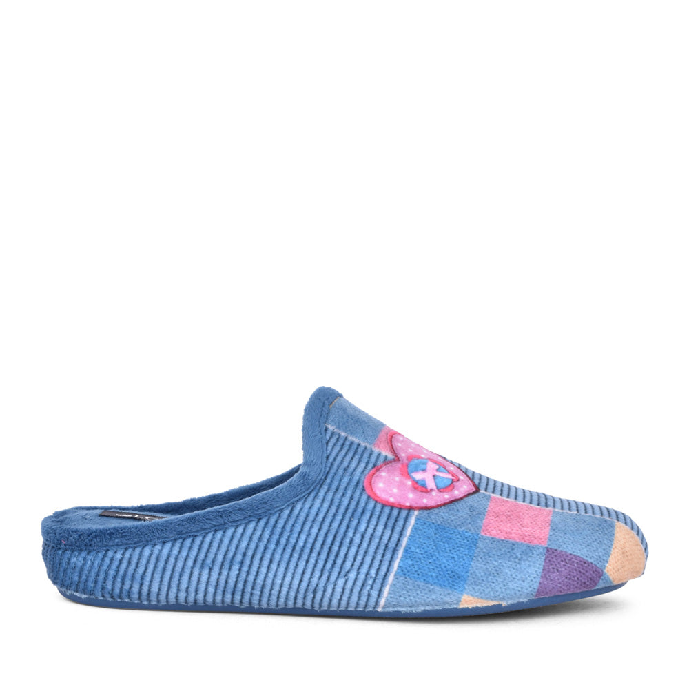 Ladies Angelita Ulh111 Mule Slipper In Blue
