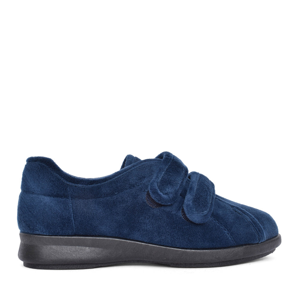 Ladies Fork 72994 2v Velcro Slipper In Navy