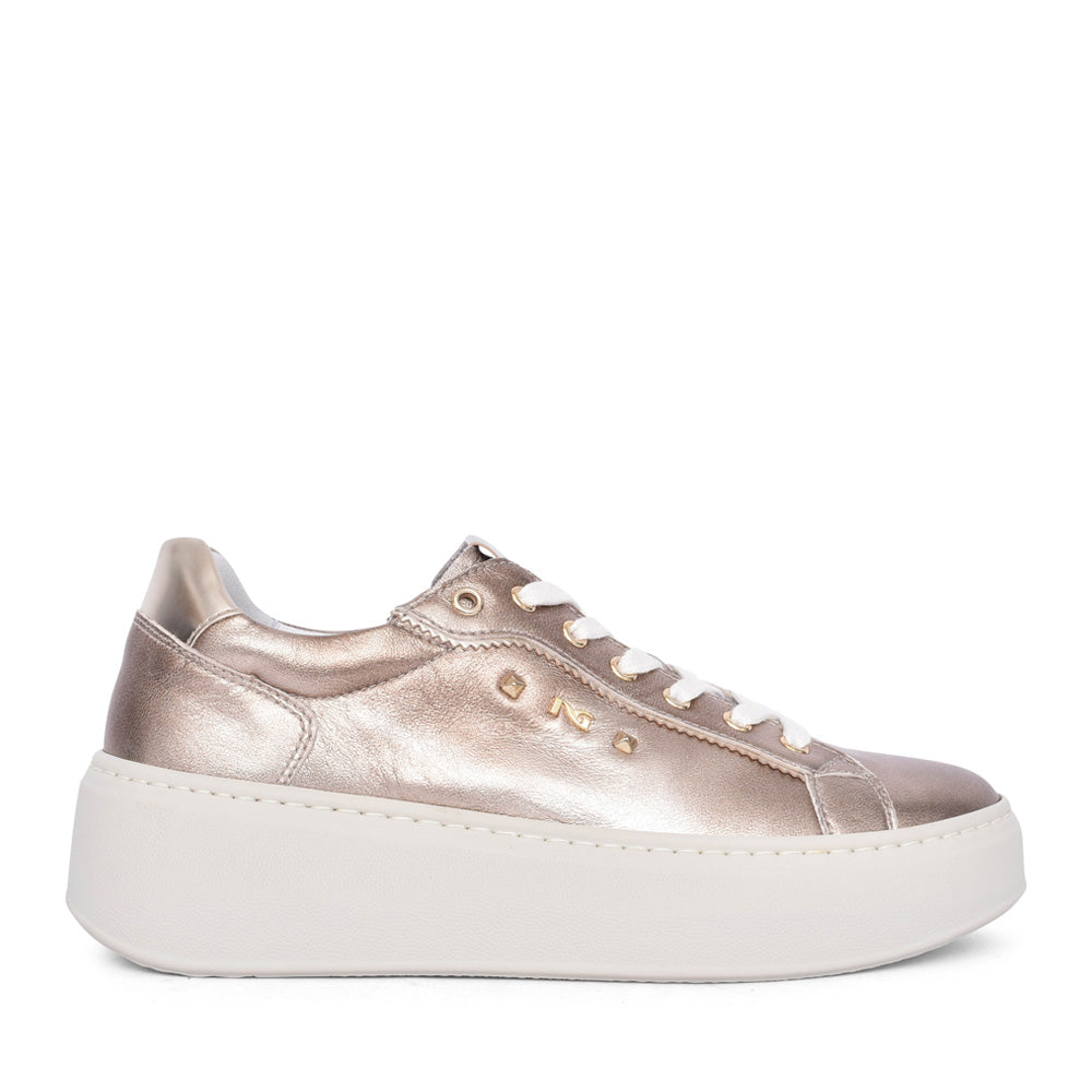 Ladies I411623d Platform Trainer In Platino