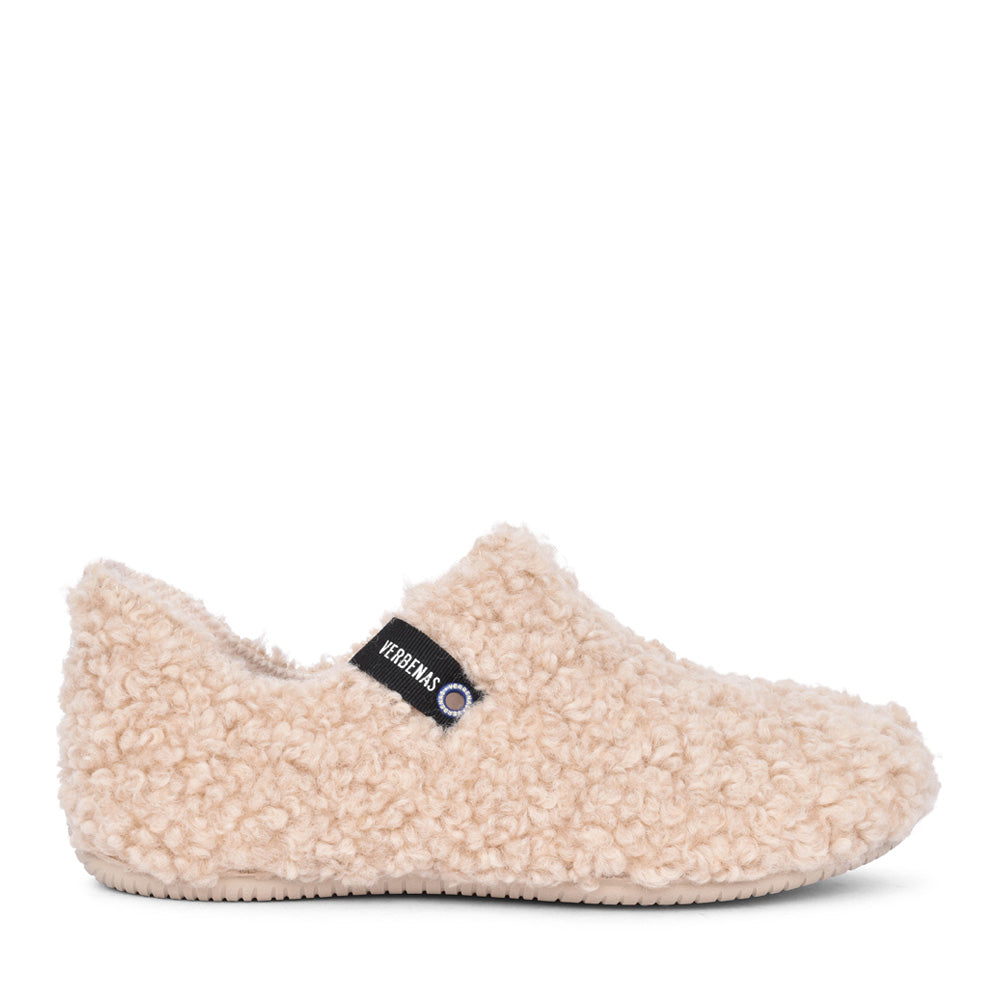 Ladies Yoi Curly Slipper In Beige