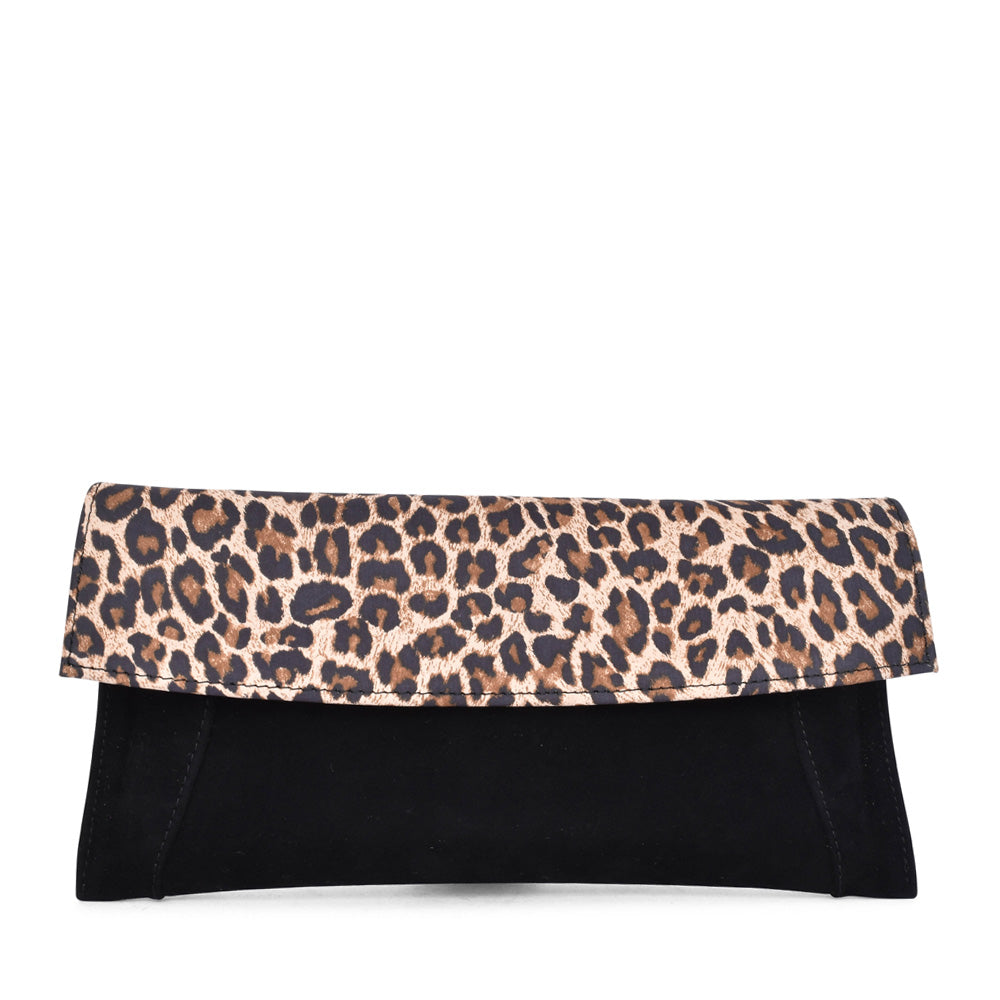 Ladies T1 7993 Black Clutch Bag In Black