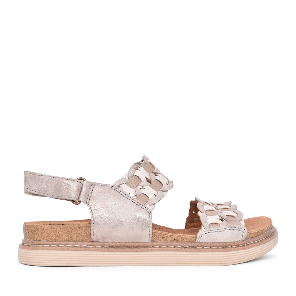Ladies Arwell Glide D-fit Sandal In Metallic