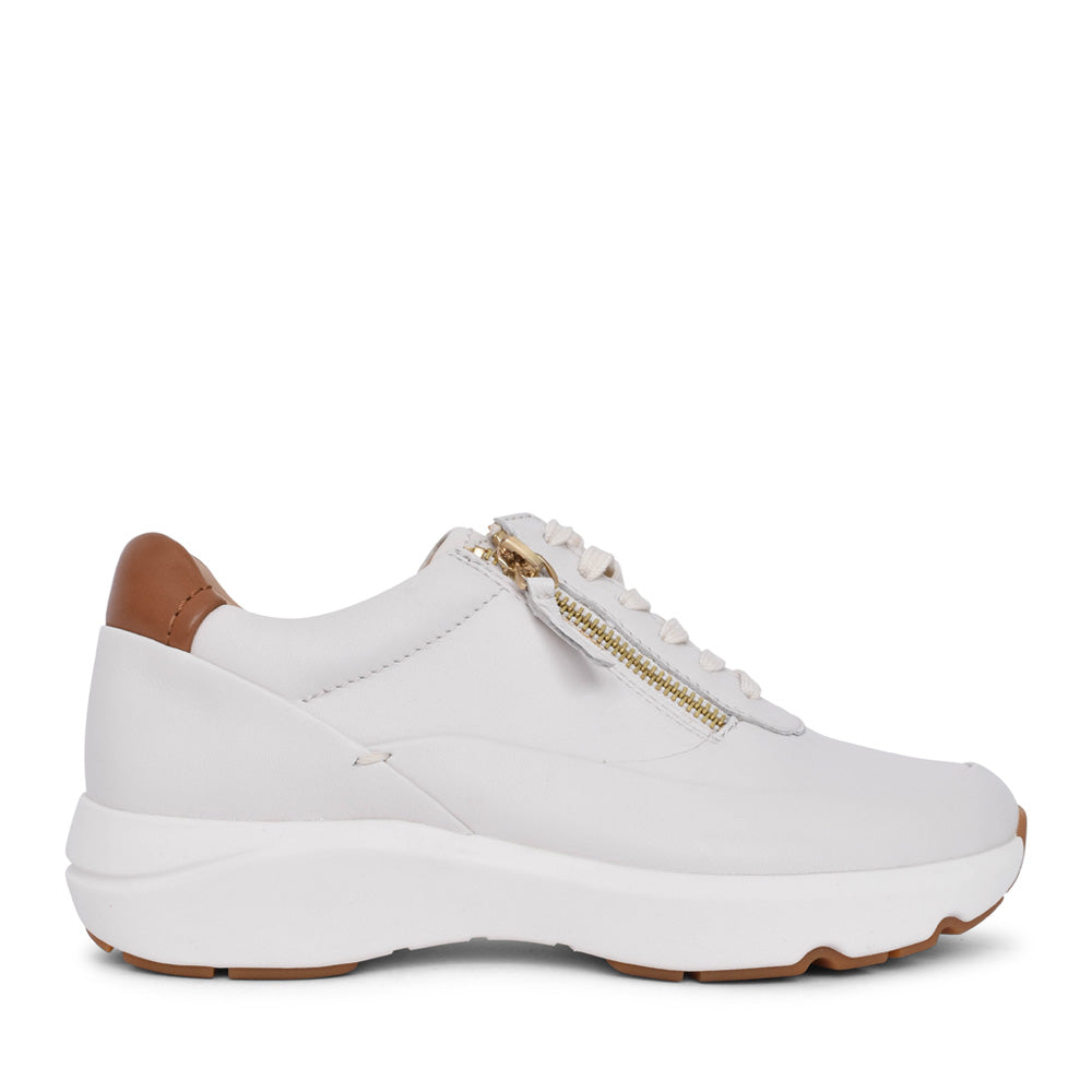 Ladies Tivoli Zip E-fit Trainer In Off White