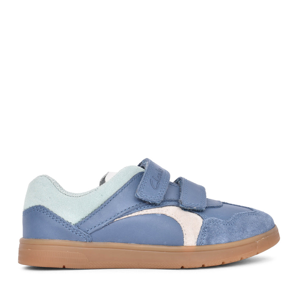 Boys Disco Vibe K Blue Velcro Shoe In Kids G Fit