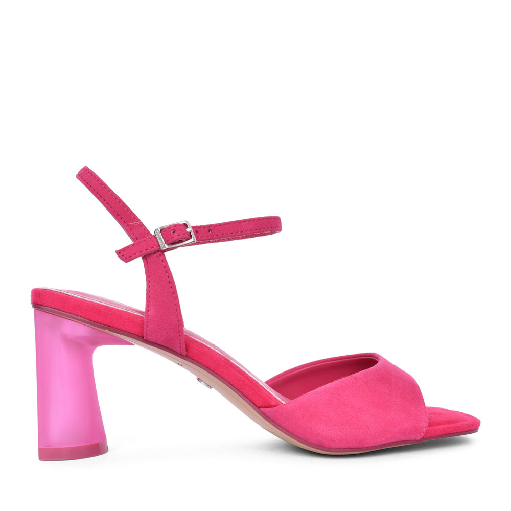 Ladies 1-28340 Medium Heel Sandal In Fuchsia