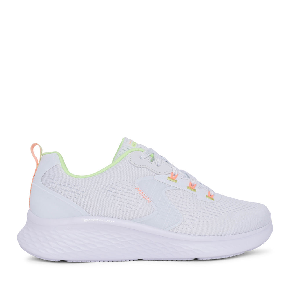 Ladies 150432 Skech-lite Pro Trainer In White