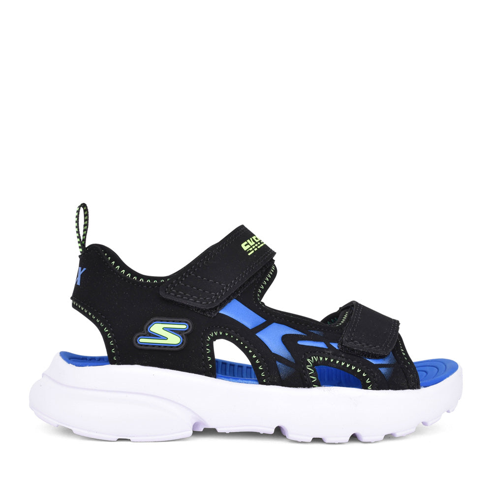 Boys 406513l Razor Splash Velcro Sandal In Black