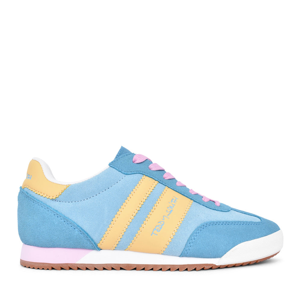 Ladies 120132 Laced Trainer In Blue