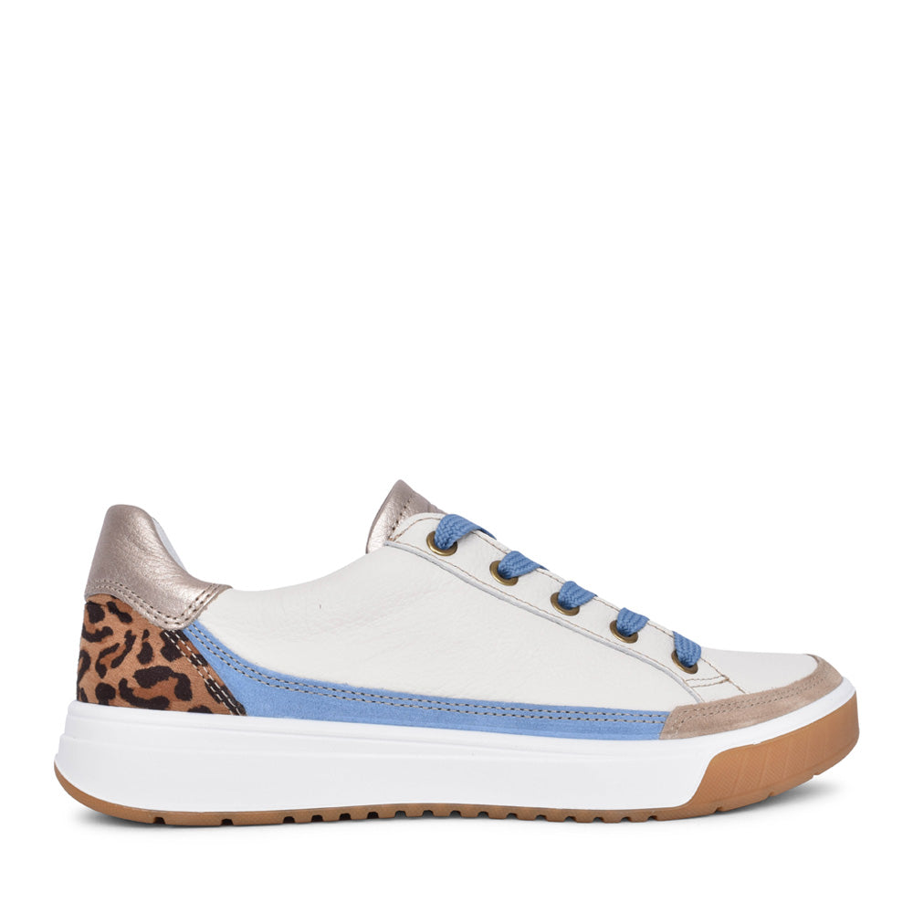 Ladies 12-50004 Rom Laced Trainer In Cream