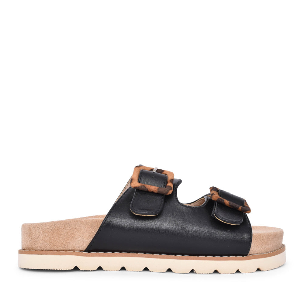 Ladies Fifty Two Double Strap Mule In Ink