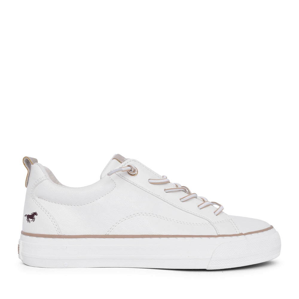 Ladies 1272311 Laced Trainer In White