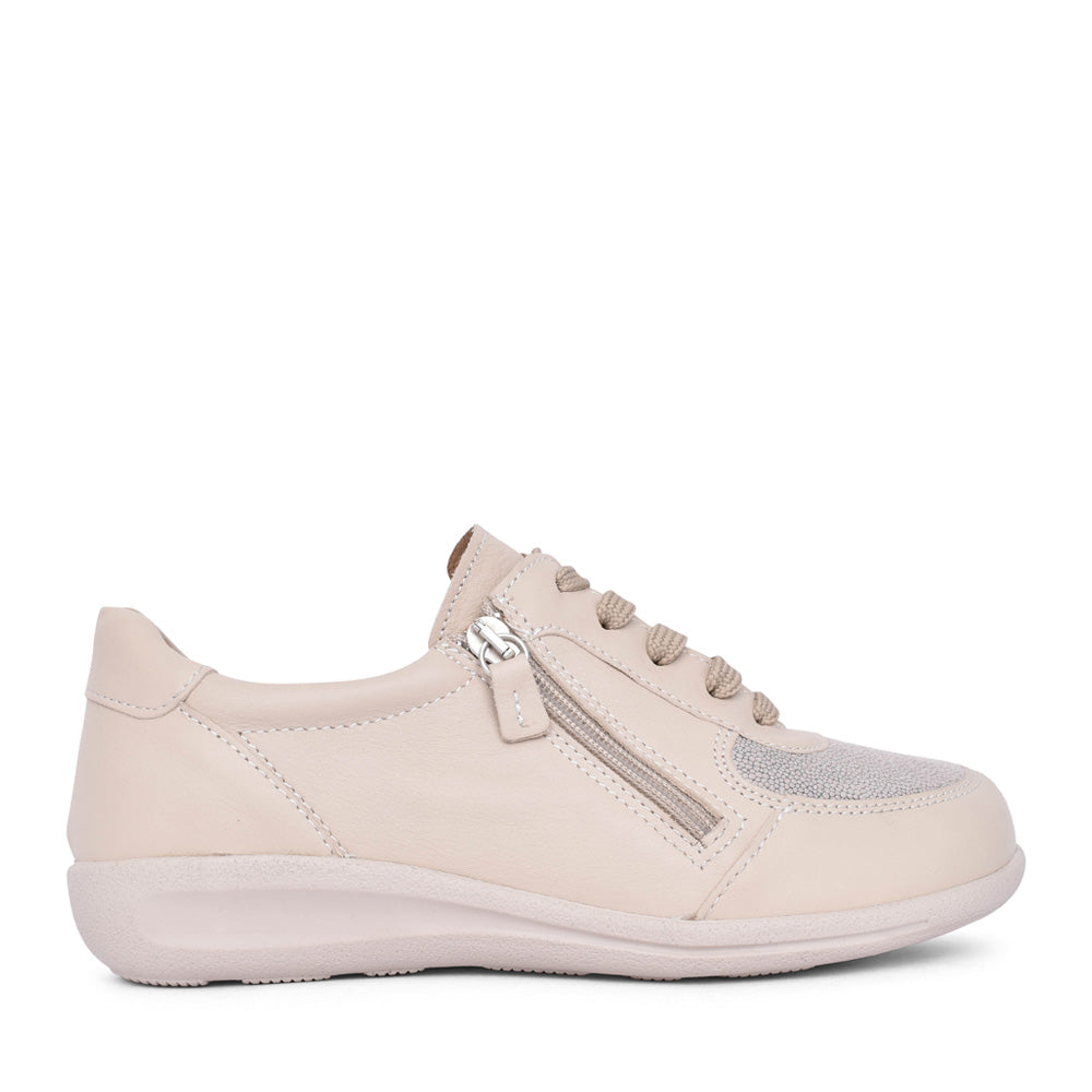 Ladies Kirstie 68204 2v Laced Shoe In Beige