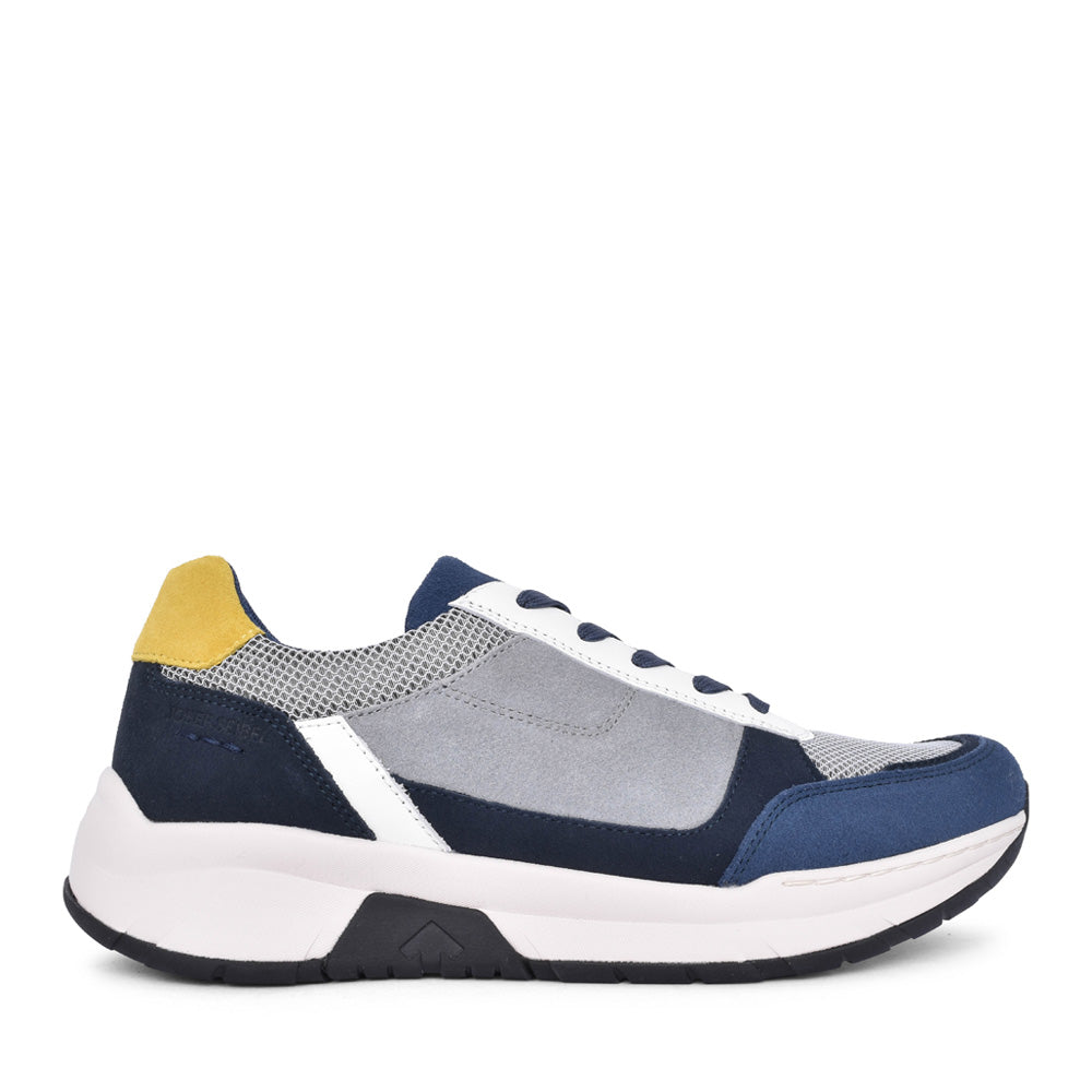 Mens 46210 Mitchell 10 Laced Trainer In Blue-multi
