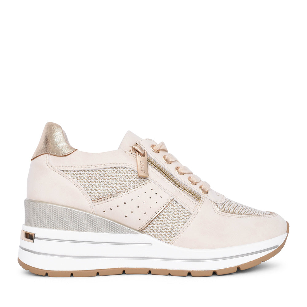 Ladies Tenno Uls576 Laced Trainer In Natural