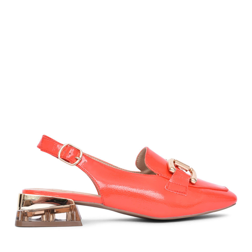 Ladies Diraz Sling Back Shoe In Red