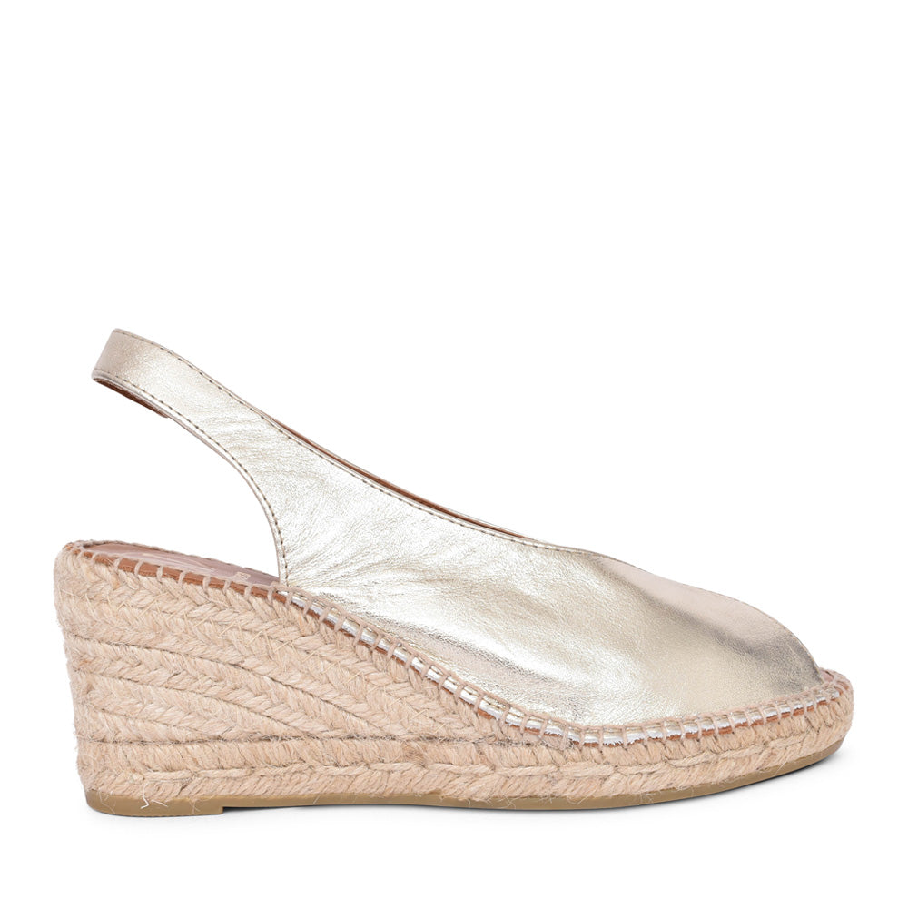 Ladies 2127 Wedge Sandal In Metallic