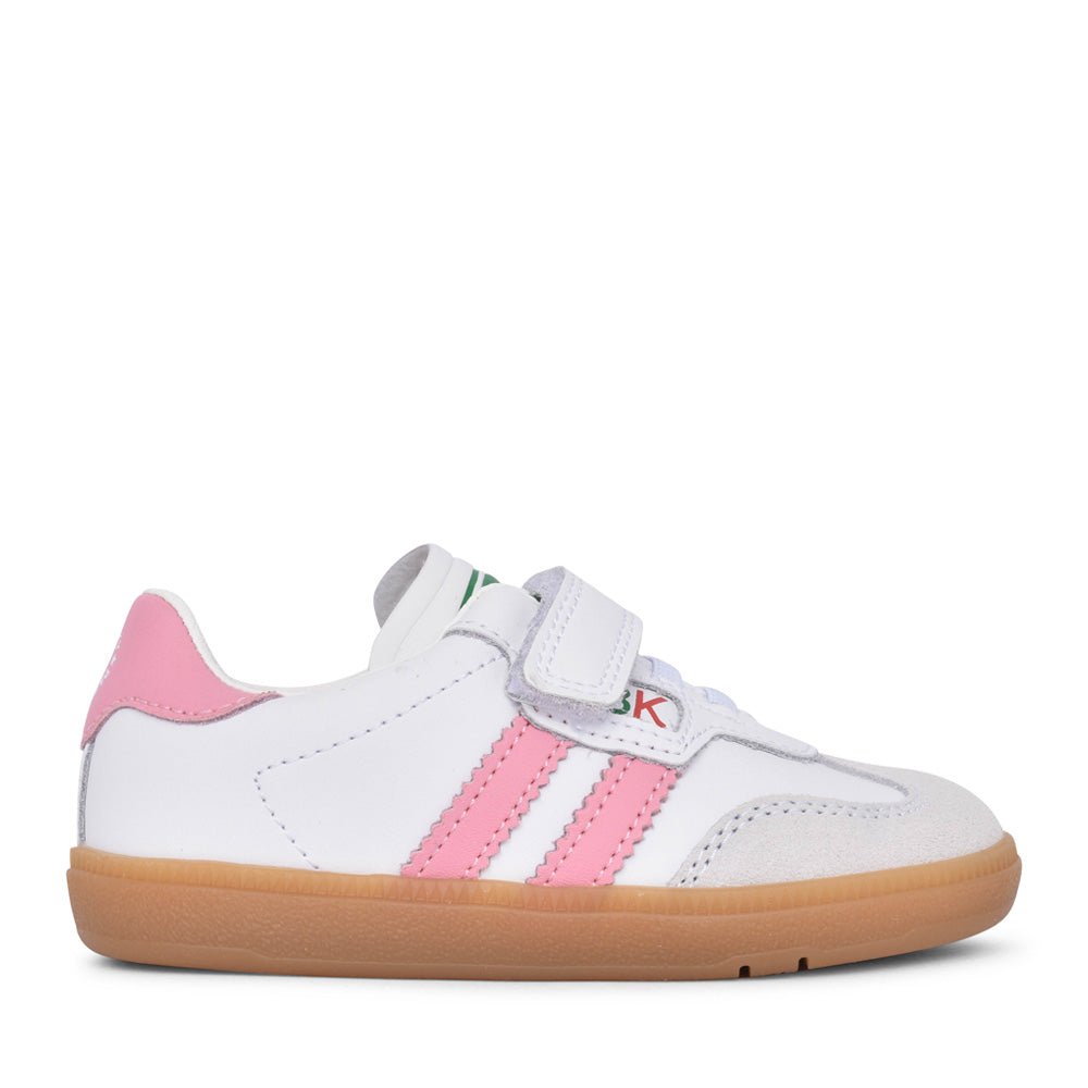 Girls 046707 Velcro Trainer In White