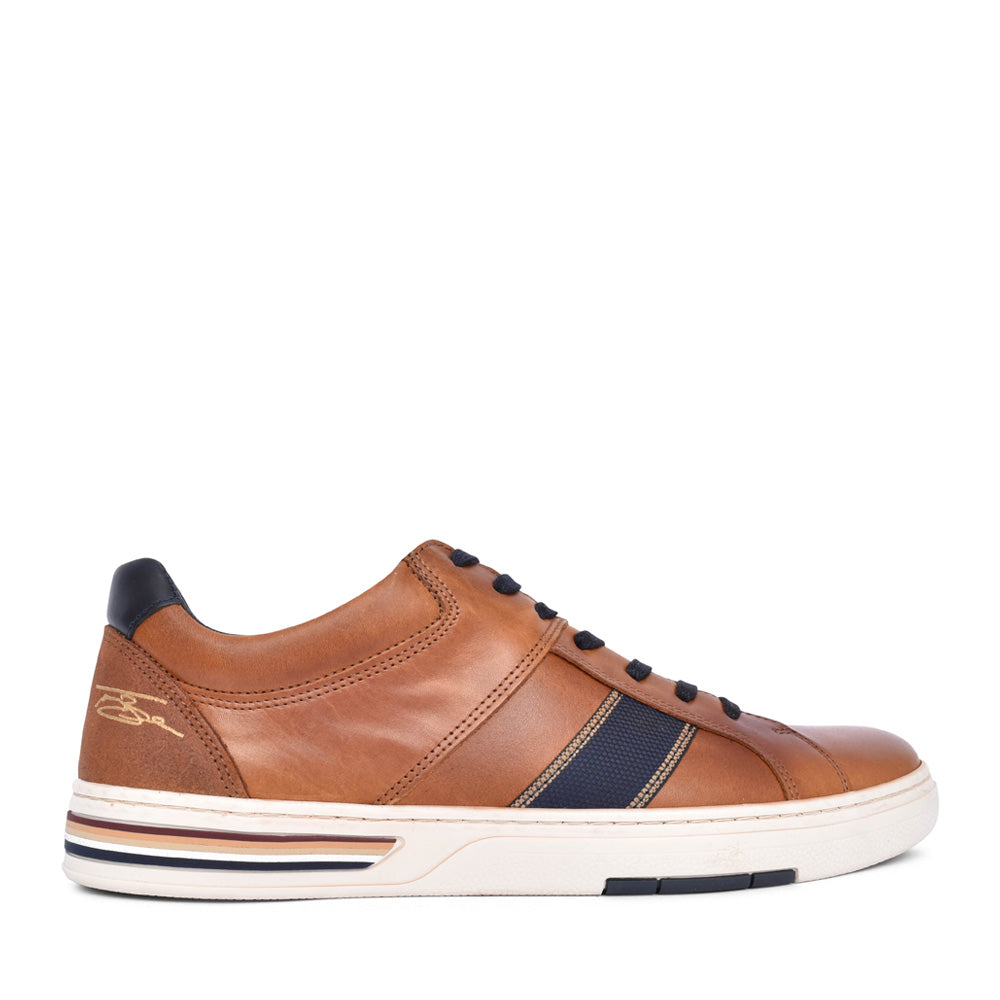 Mens Cima Laced Trainer In Tan