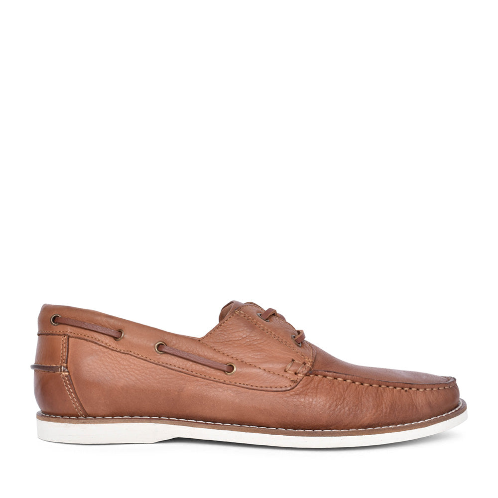 Mens Floripa Boat Shoe In Cedar