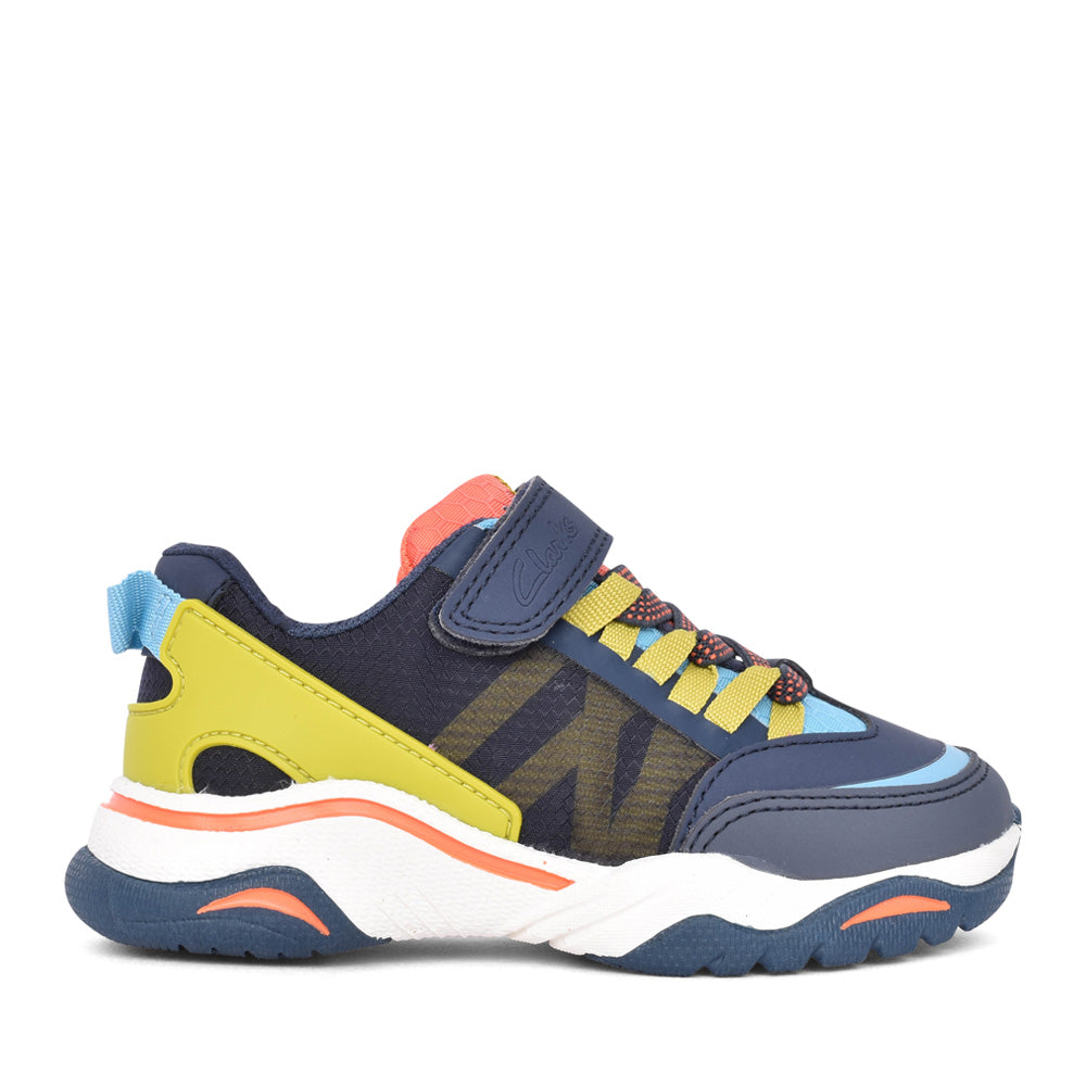 Boys Feather Track K Navy Combi Trainer In Kids G Fit