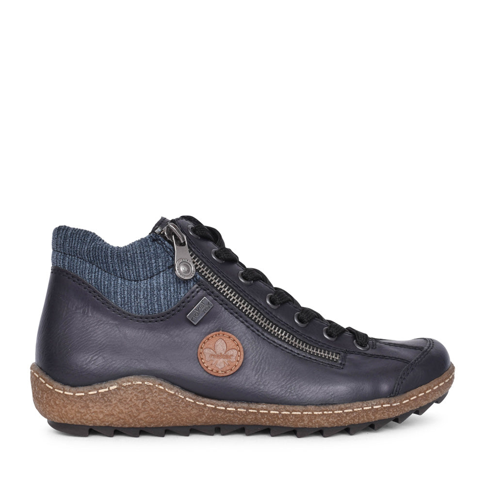 Ladies L7514 Tex Laced Ankle Boot In Navy